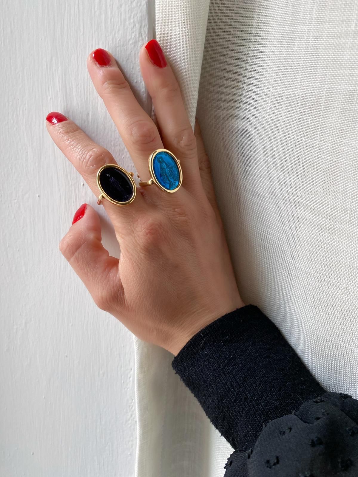 Miraculous Madonna Medal Ring (Rue du Bac)