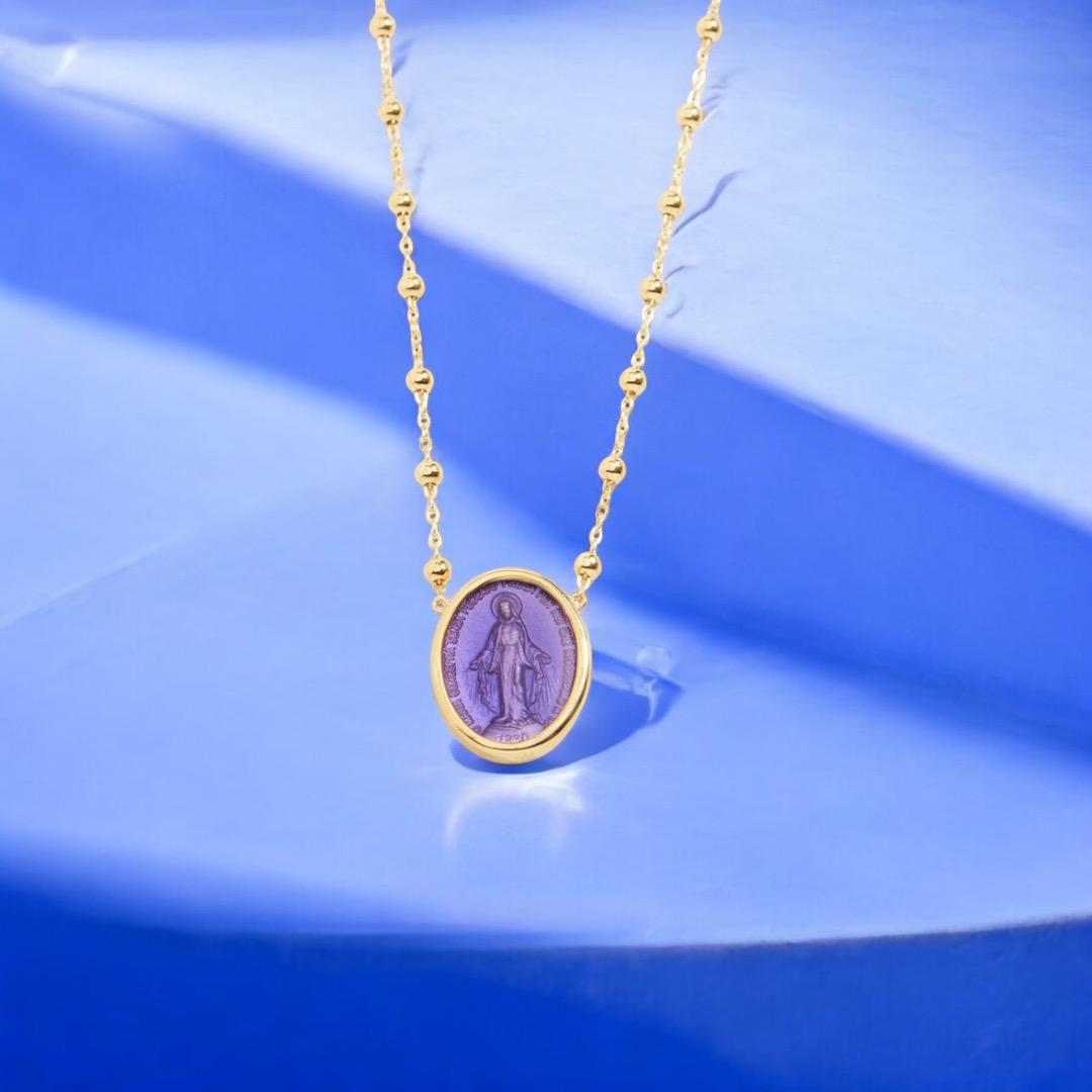 Miraculous Madonna Necklace (Rue du Bac) 18k gold